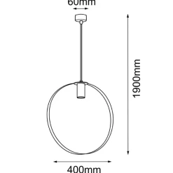 Sklep Kaja Pojedyncza lampa wisząca z obręczą ⌀40cm ANT 5151 ORTIGA | Kaja Hot