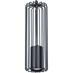 Sklep Kaja Pojedyncza lampa wisząca z drucianym kloszem K-4930 | Kaja Oświetlenie czarny Discount