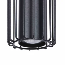 Sklep Kaja Pojedyncza lampa wisząca z drucianym kloszem K-4930 | Kaja Oświetlenie czarny Discount