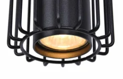 Sklep Kaja Pojedyncza lampa wisząca z drucianym kloszem K-4930 | Kaja Oświetlenie czarny Discount