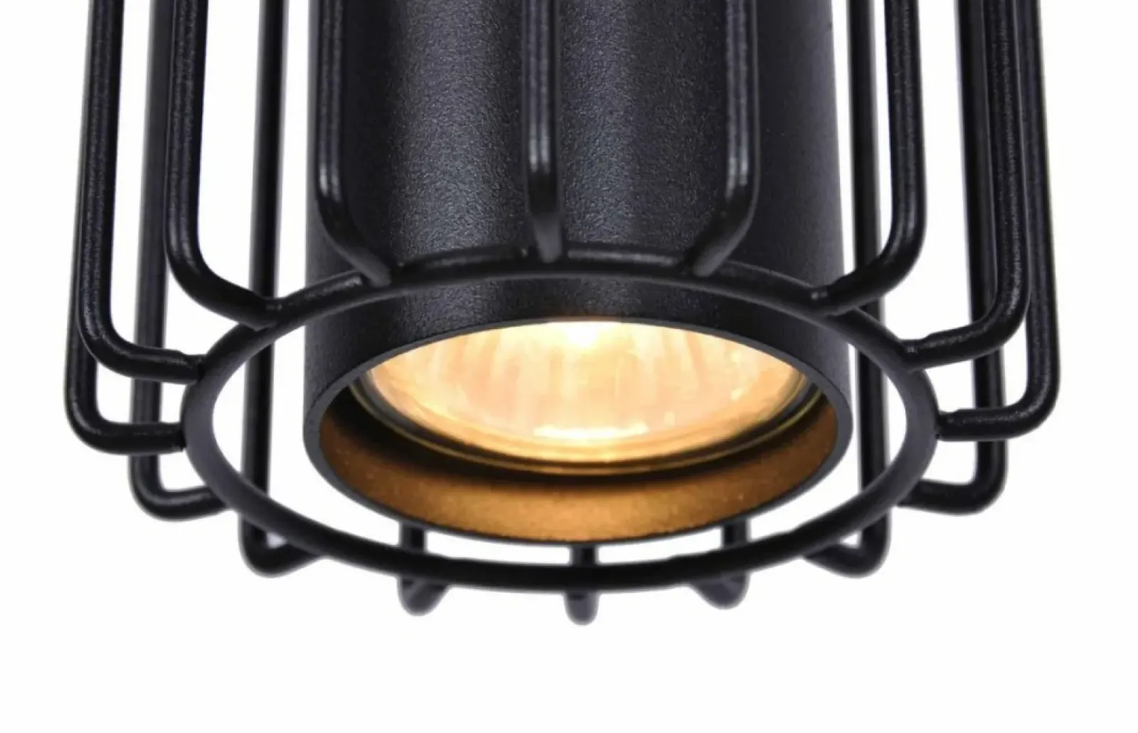 Sklep Kaja Pojedyncza lampa wisząca z drucianym kloszem K-4930 | Kaja Oświetlenie czarny Discount