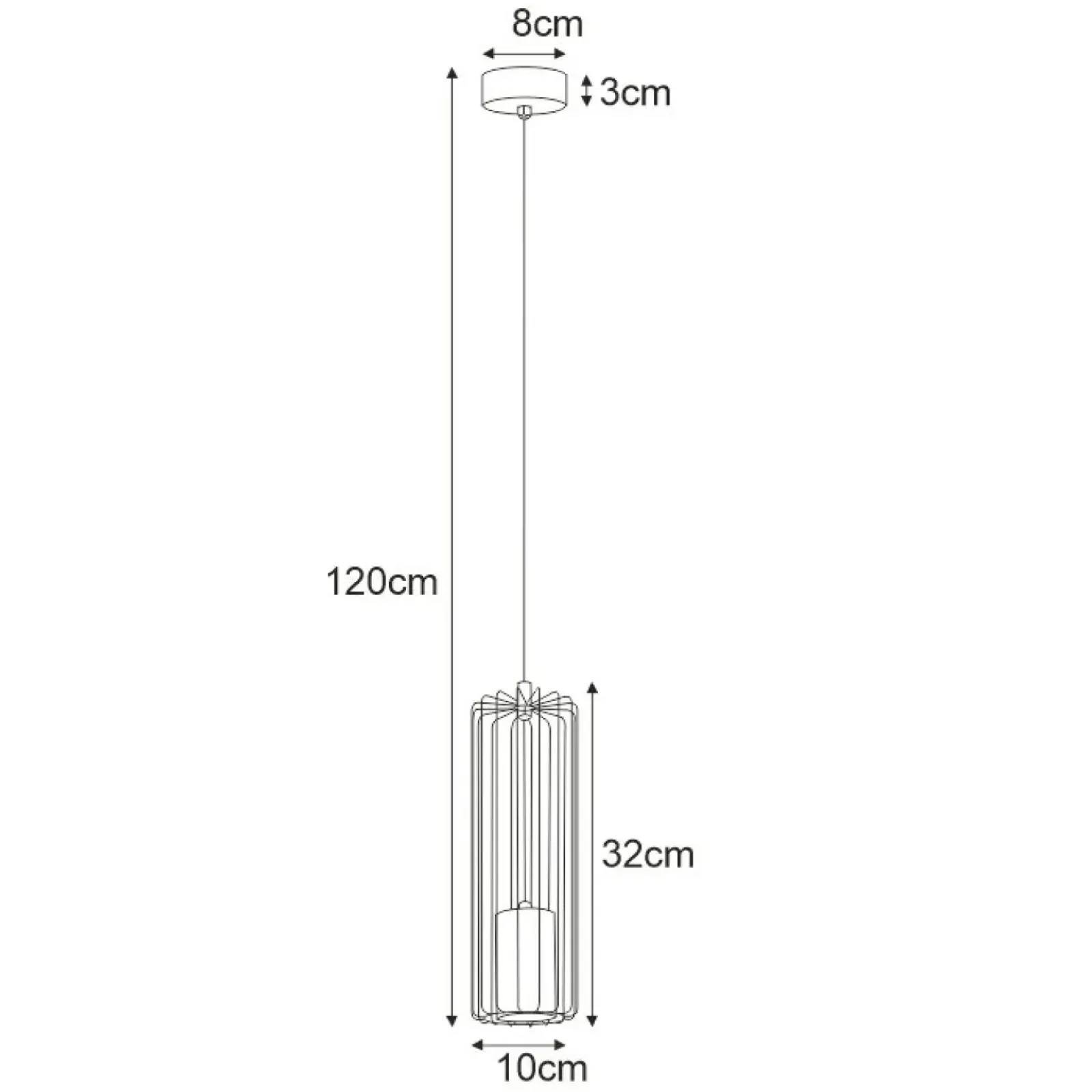 Sklep Kaja Pojedyncza lampa wisząca z drucianym kloszem K-4930 | Kaja Oświetlenie czarny Discount