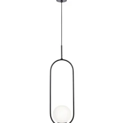 Sklep Kaja Pojedyncza lampa wisząca z białym kloszem K-5100 z serii PARVA | Kaja Best Sale