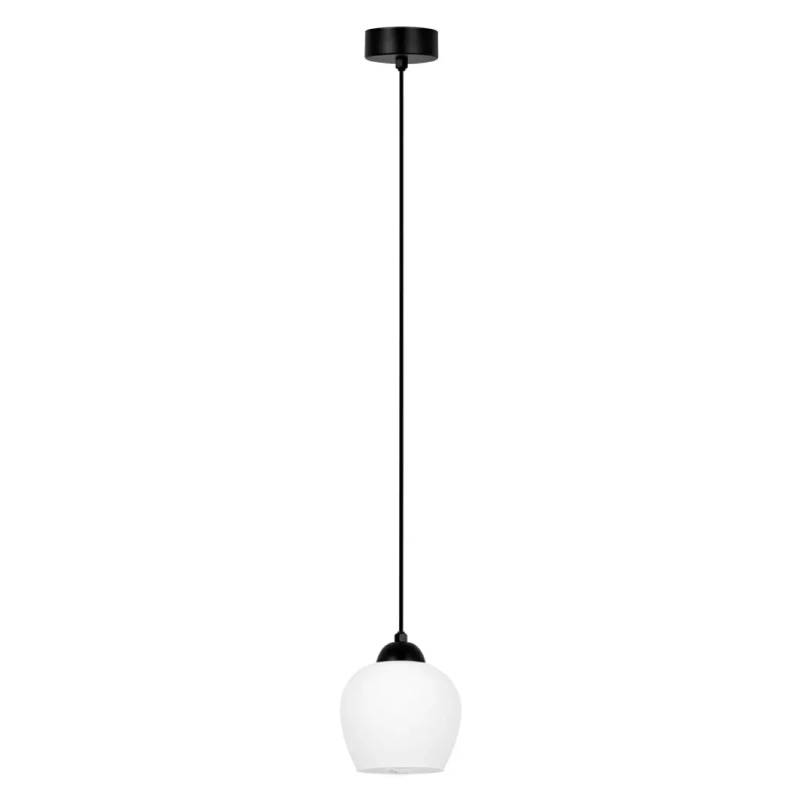 Sklep Kaja Pojedyncza lampa wisząca z białym kloszem K-5600 z serii ABRO Cheap