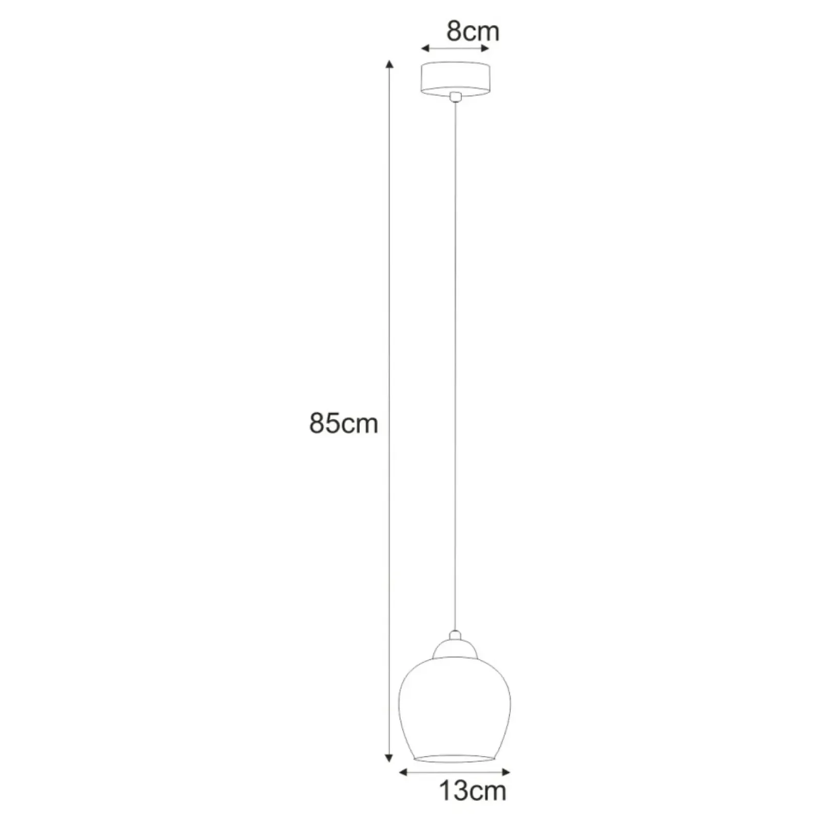 Sklep Kaja Pojedyncza lampa wisząca z białym kloszem K-5600 z serii ABRO Cheap