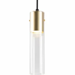 Sklep Kaja Pojedyncza lampa wisząca, złota tuba na zwisie ML0845 RICKY | Kaja Outlet