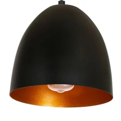 Sklep Kaja Pojedyncza lampa wisząca z czarnym kloszem MLP5587 z serii VEGAS | Kaja Oświetle Cheap