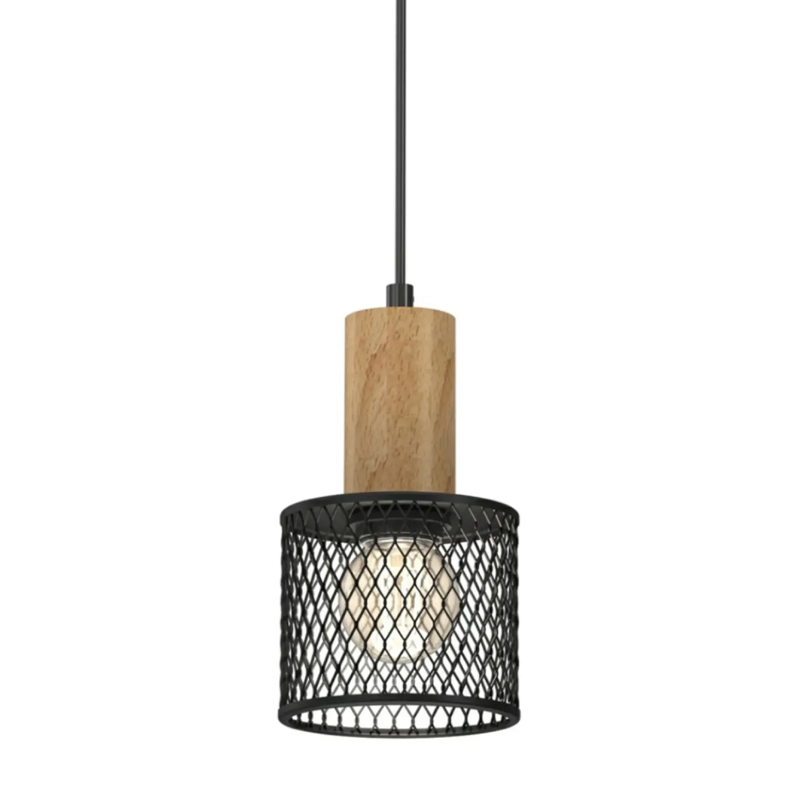 Sklep Kaja Pojedyncza lampa wisząca z drucinym kloszem MLP8559 z serii SOBRESA | Kaja Oświe New