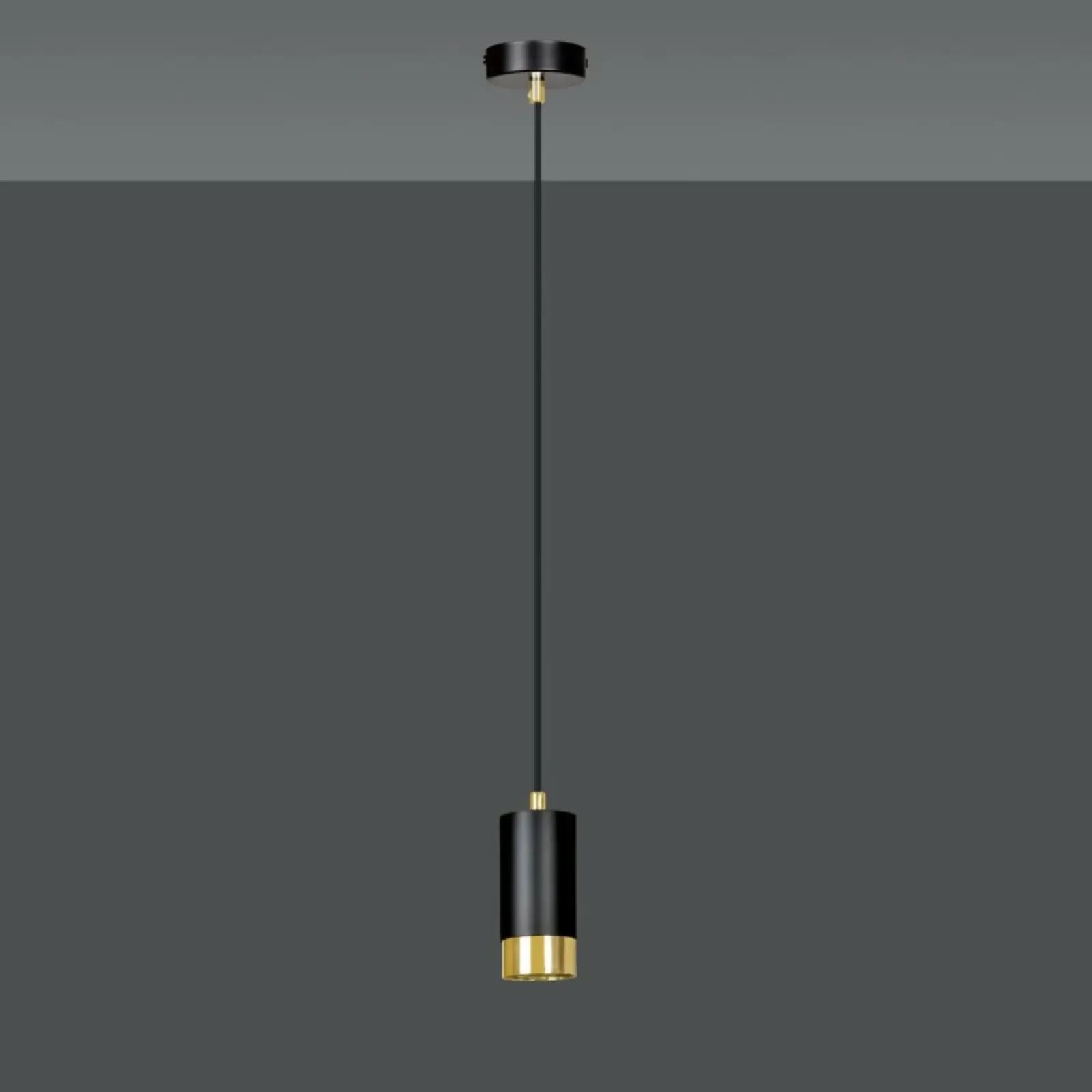 Sklep Kaja Pojedyncza lampa wisząca ze złotym zdobieniem 817/1 | Kaja Oświetlenie Sale