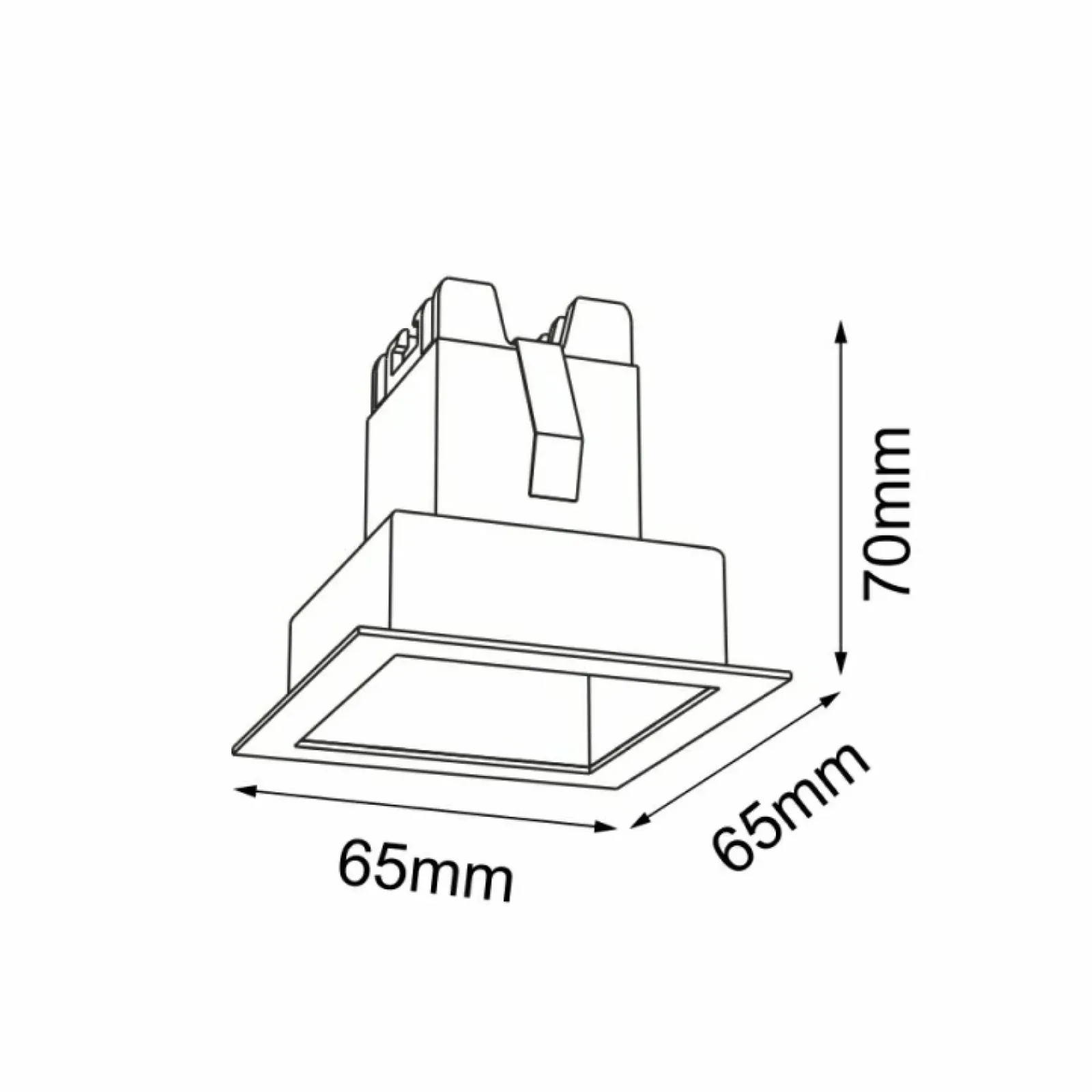 Sklep Kaja Pojedyncza oprawa podtynkowa LED 2W 3000K ANT 3040 A-GLARE | Kaja* Lampy Led|Oprawy Podtynkowe