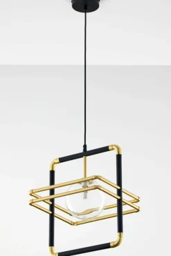Sklep Kaja Pojedyncza, ozdobna lampa wisząca JUP 2028 FR 1 CZ/MS TR z serii FIO Discount