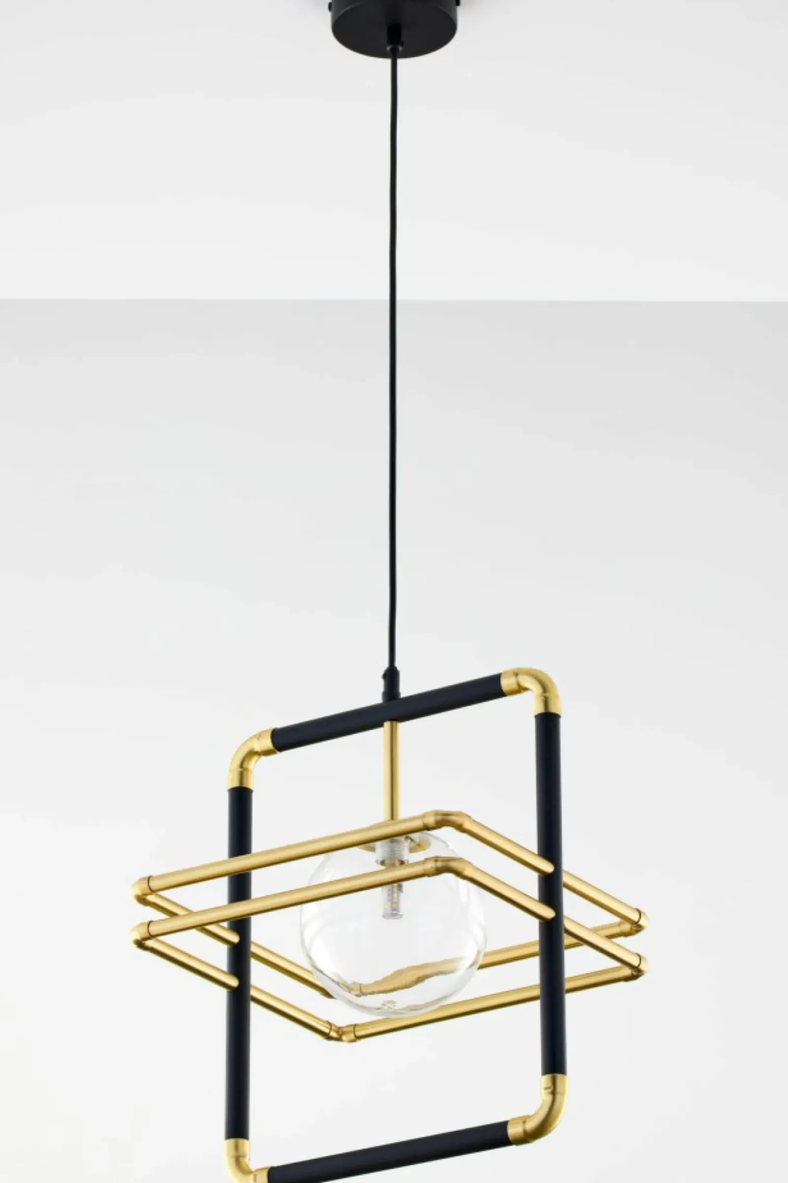 Sklep Kaja Pojedyncza, ozdobna lampa wisząca JUP 2028 FR 1 CZ/MS TR z serii FIO Discount