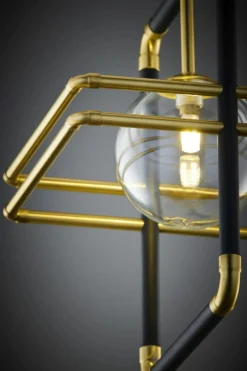 Sklep Kaja Pojedyncza, ozdobna lampa wisząca JUP 2028 FR 1 CZ/MS TR z serii FIO Discount