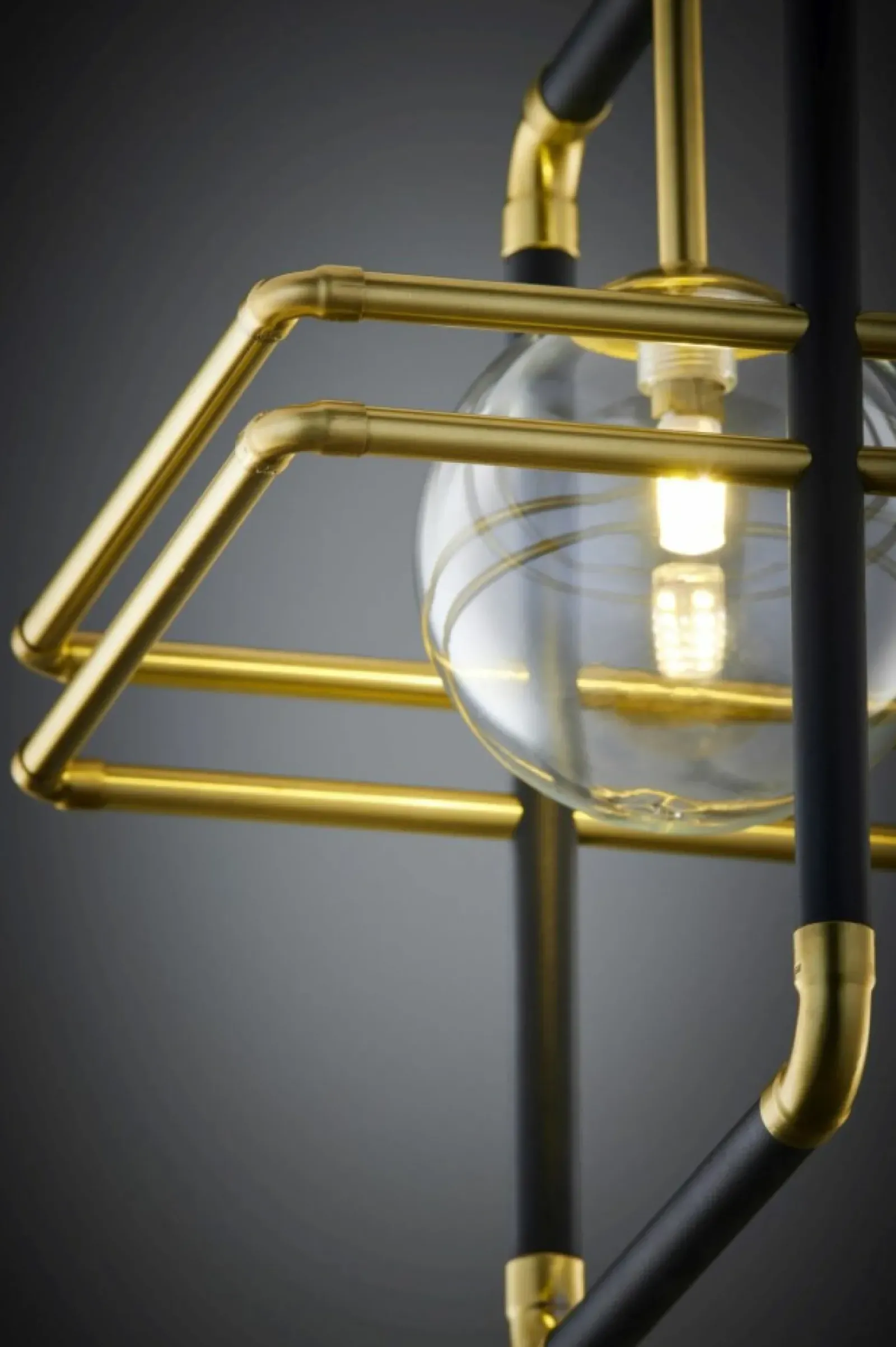 Sklep Kaja Pojedyncza, ozdobna lampa wisząca JUP 2028 FR 1 CZ/MS TR z serii FIO Discount