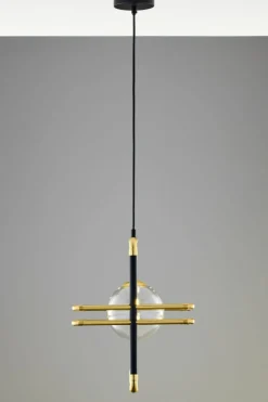 Sklep Kaja Pojedyncza, ozdobna lampa wisząca JUP 2028 FR 1 CZ/MS TR z serii FIO Discount