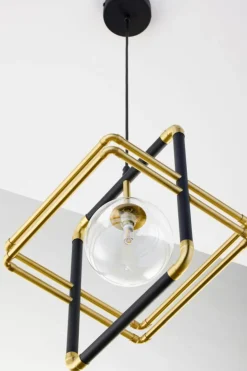 Sklep Kaja Pojedyncza, ozdobna lampa wisząca JUP 2028 FR 1 CZ/MS TR z serii FIO Discount