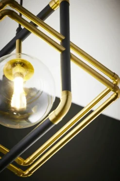 Sklep Kaja Pojedyncza, ozdobna lampa wisząca JUP 2028 FR 1 CZ/MS TR z serii FIO Discount