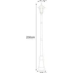 Sklep Kaja Pojedyncza, zewnętrzna lampa K-7064A/1 STANDARD | Kaja* Latarnie Ogrodowe|Lampy Ogrodowe Stojące