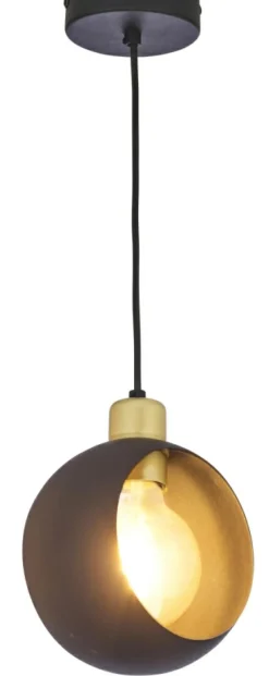 Sklep Kaja Pojedynczy czarno-złoty zwis TK 2751 CYKLOP BLACK | Kaja Oświetlenie Flash Sale
