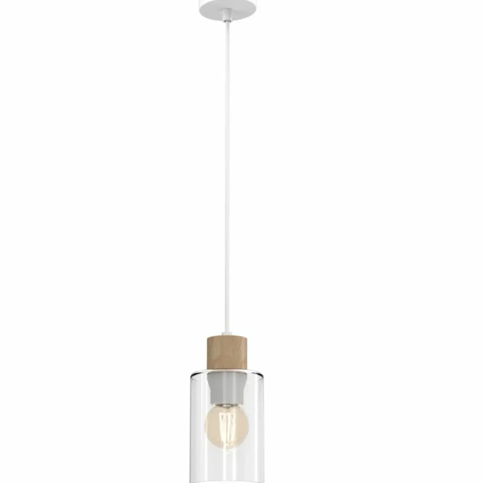 Sklep Kaja Pojedynczy, minimalistyczny zwis z drewnem MLP8554 MADERA | Kaja Sale