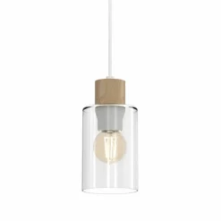 Sklep Kaja Pojedynczy, minimalistyczny zwis z drewnem MLP8554 MADERA | Kaja Sale