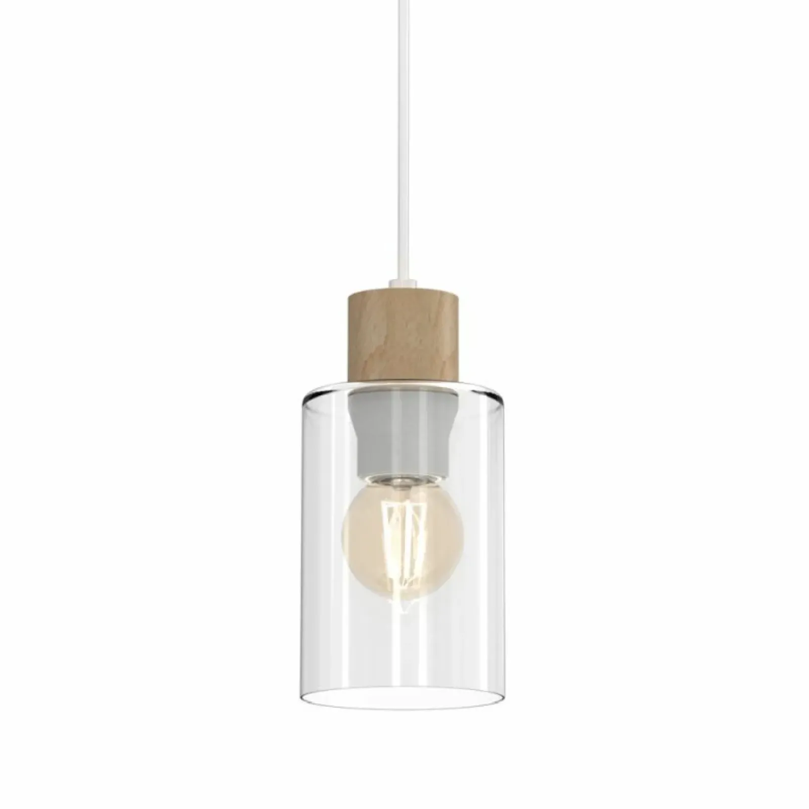 Sklep Kaja Pojedynczy, minimalistyczny zwis z drewnem MLP8554 MADERA | Kaja Sale