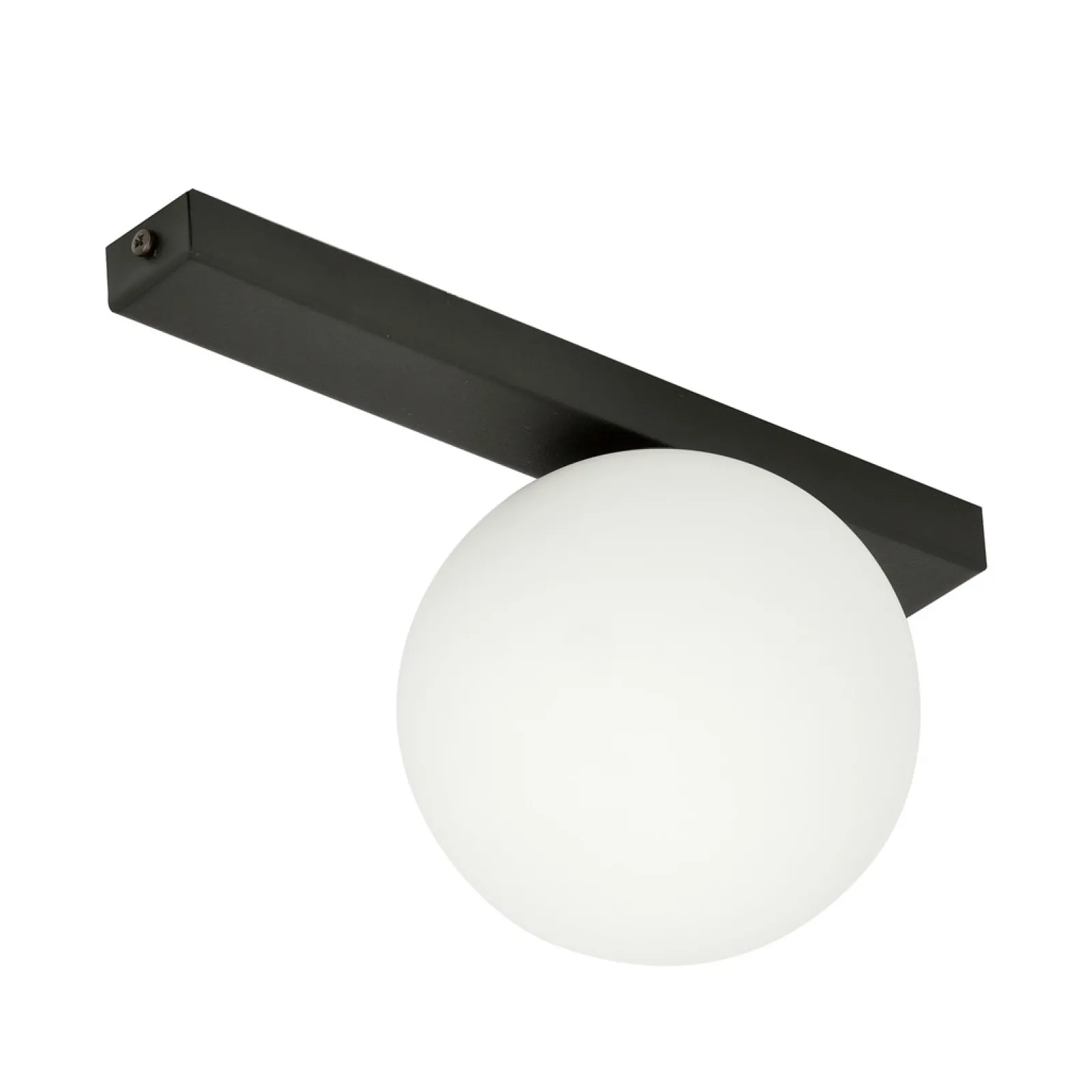 Sklep Kaja Pojedynczy spot natynkowy z białym kloszem 1124/1 FIT | Kaja* Plafony Nowoczesne