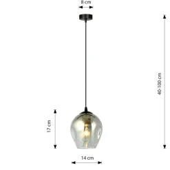 Sklep Kaja Pojedynczy zwis z nieregularnym kloszem 680/1 ISTAR | Kaja Oświetlenie Flash Sale