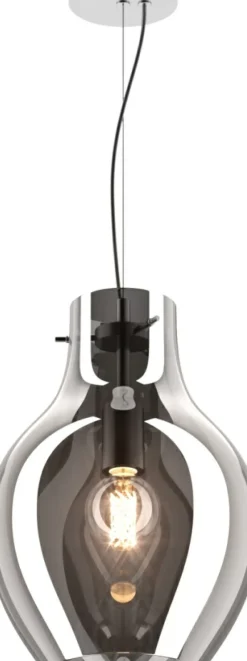 Sklep Kaja Pojedynczy zwis ze stylowym kloszem P19066A-D28 BRESSO | Kaja Outlet