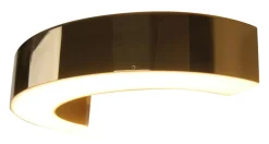 Sklep Kaja Półokrągła, ledowa, złota lampa ścienna MX W0276 LOTUS | Kaja* Lampy Led