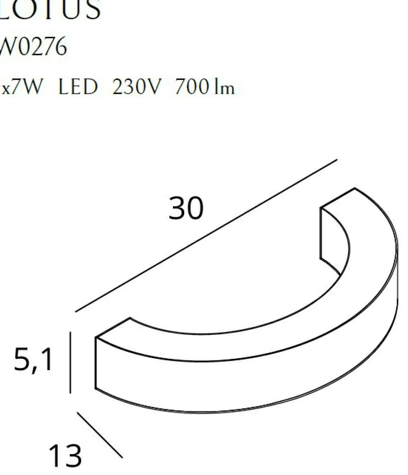 Sklep Kaja Półokrągła, ledowa, złota lampa ścienna MX W0276 LOTUS | Kaja* Lampy Led