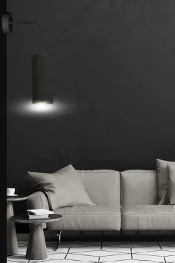 Sklep Kaja Ponadczasowa, czarno-złota lampa ścienna 1067/K1 BENTE | Kaja* Kinkiety Tradycyjne