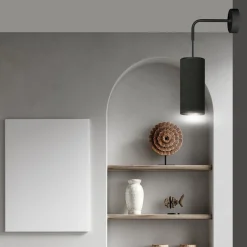 Sklep Kaja Ponadczasowa, czarno-złota lampa ścienna 1067/K1 BENTE | Kaja* Kinkiety Tradycyjne