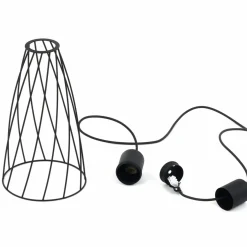 Sklep Kaja Ponadczasowa, druciana lampa wisząca TK 10161 MODESTO BLACK | Kaja Flash Sale