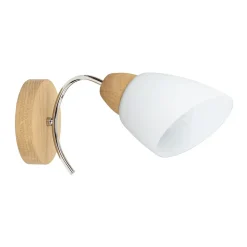 Sklep Kaja Ponadczasowa lampa ścienna z drewnem 8141174 VILETTA WOOD | Kaja* Kinkiety Tradycyjne