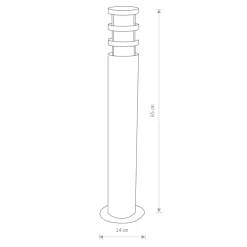 Sklep Kaja Ponadczasowa lampa ogrodowa słupek 4446 NORIN | Kaja Oświetlenie* Lampy Ogrodowe Stojące