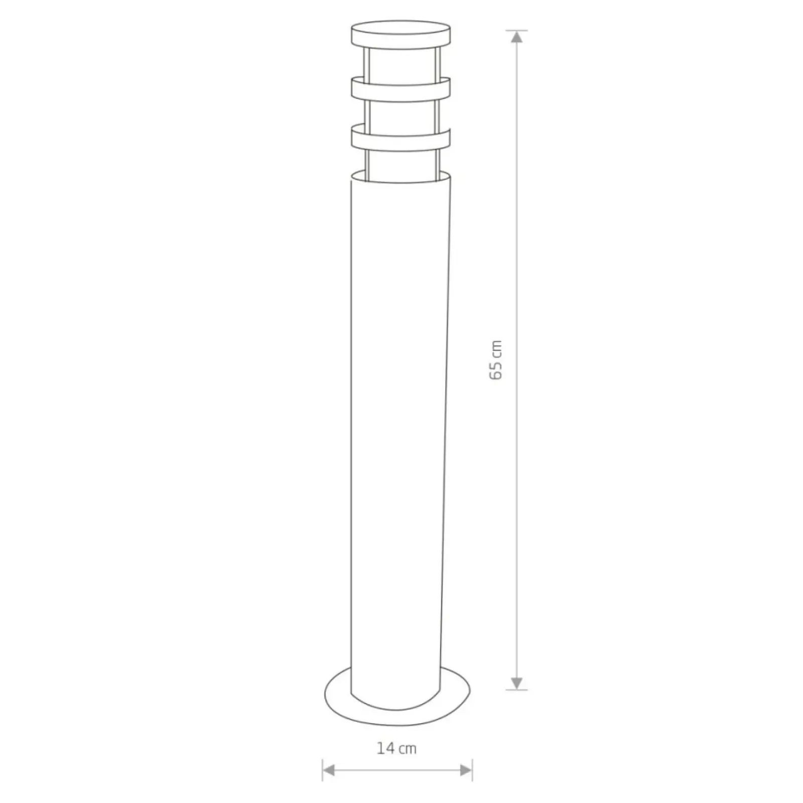 Sklep Kaja Ponadczasowa lampa ogrodowa słupek 4446 NORIN | Kaja Oświetlenie* Lampy Ogrodowe Stojące