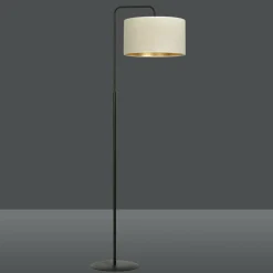 Sklep Kaja Ponadczasowa lampa podłogowa do salonu 1052/LP1 HILDE | Kaja* Lampy Podłogowe Z Abażurem|Tradycyjne Lampy Podłogowe