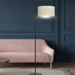 Sklep Kaja Ponadczasowa lampa podłogowa do salonu 1052/LP1 HILDE | Kaja* Lampy Podłogowe Z Abażurem|Tradycyjne Lampy Podłogowe
