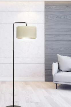 Sklep Kaja Ponadczasowa lampa podłogowa do salonu 1052/LP1 HILDE | Kaja* Lampy Podłogowe Z Abażurem|Tradycyjne Lampy Podłogowe