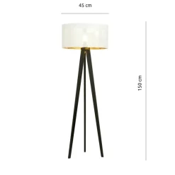 Sklep Kaja Ponadczasowa lampa podłogowa z abażurem 1147/LP1 ASTON | Kaja* Lampy Podłogowe Z Abażurem|Tradycyjne Lampy Podłogowe