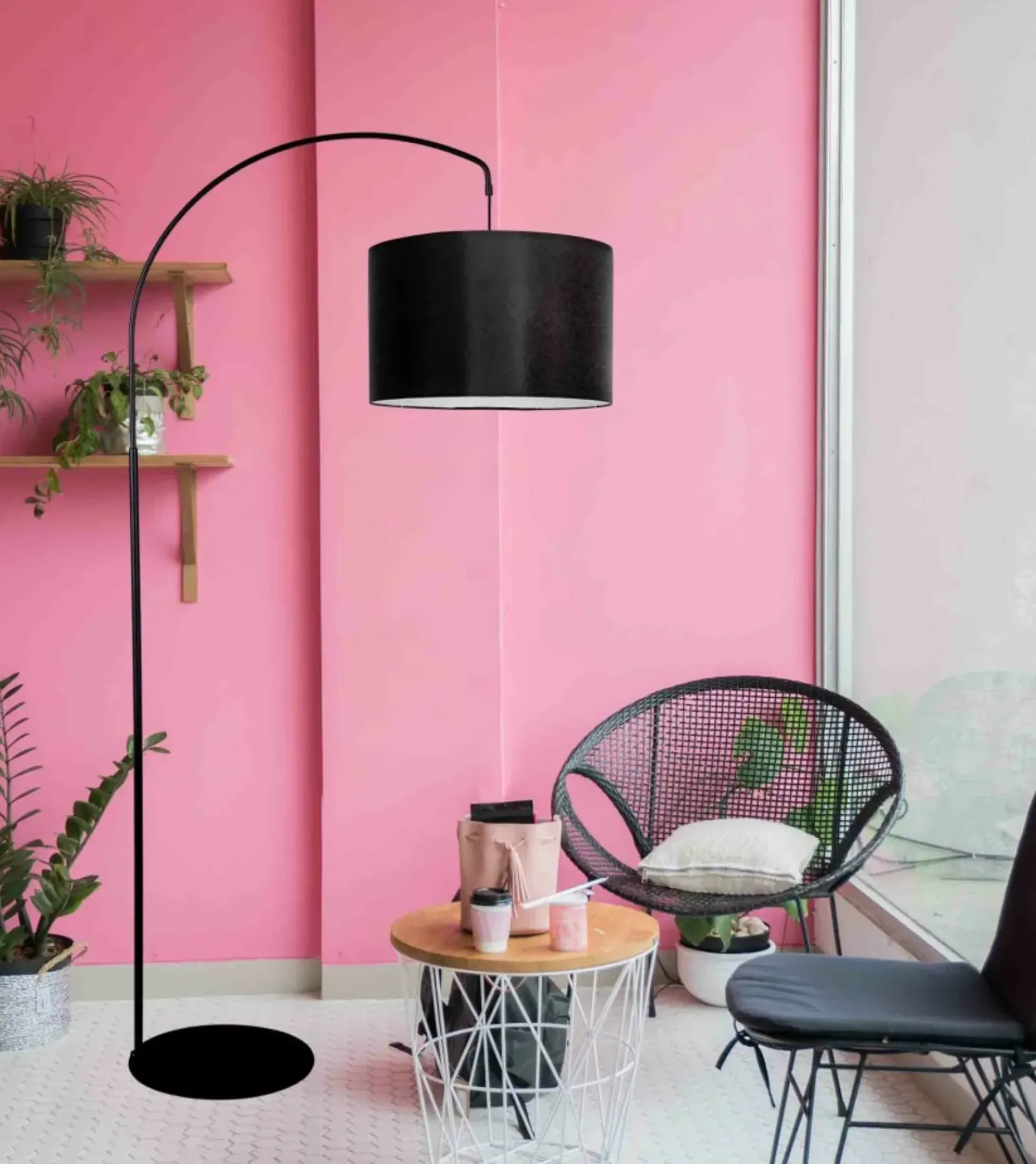 Sklep Kaja Ponadczasowa lampa podłogowa do salonu K-4185 MASTER | Kaja* Lampy Podłogowe Z Abażurem|Tradycyjne Lampy Podłogowe