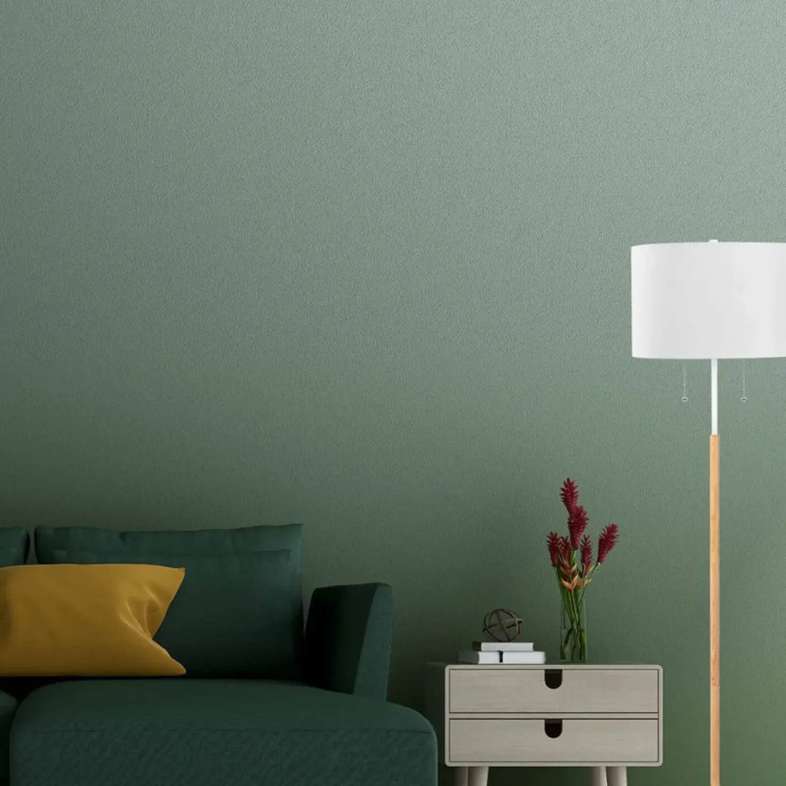 Sklep Kaja Ponadczasowa lampa podłogowa do sypialni LP-0304/2F WH FOGO | Kaja* Lampy Podłogowe Z Abażurem|Tradycyjne Lampy Podłogowe