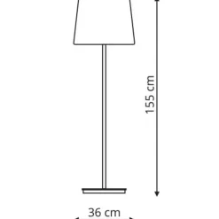 Sklep Kaja Ponadczasowa lampa podłogowa LP-332/1F BK MARBELLA | Kaja Oświetlenie* Tradycyjne Lampy Podłogowe