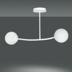 Sklep Kaja Ponadczasowa lampa sufitowa z dwoma kulami 1025/2 HALLDOR | Kaja biały Online