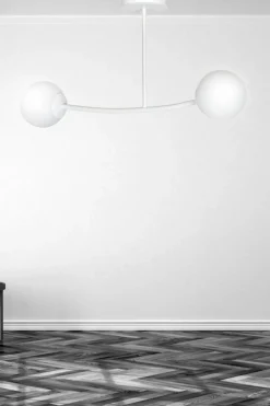 Sklep Kaja Ponadczasowa lampa sufitowa z dwoma kulami 1025/2 HALLDOR | Kaja biały Online