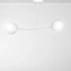 Sklep Kaja Ponadczasowa lampa sufitowa z dwoma kulami 1025/2 HALLDOR | Kaja biały Online