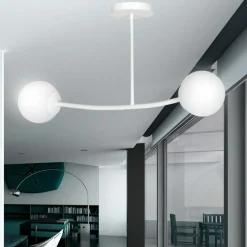 Sklep Kaja Ponadczasowa lampa sufitowa z dwoma kulami 1025/2 HALLDOR | Kaja biały Online