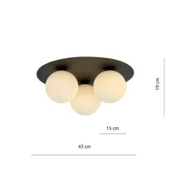 Sklep Kaja Ponadczasowa lampa sufitowa z białymi kulami 1127/3 SOLAR | Kaja Store