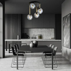 Sklep Kaja Ponadczasowa lampa sufitowa z ciemnymi kloszami 1259/4 z serii DOLCE* Plafony Nowoczesne